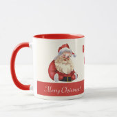 Oude kerstman met fashioned Santa Claus Ho Ho Merr Mok (Links)