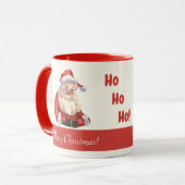 Oude kerstman met fashioned Santa Claus Ho Ho Merr Mok (Voorkant links)