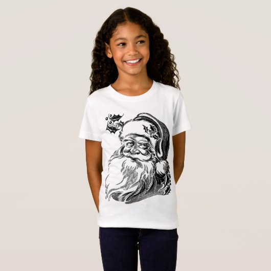 Oude  kerstman met Fashioned T-shirt (Voorkant volledig)