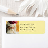 Oude kerstman met kerstmis etiket (Insitu)