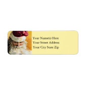 Oude kerstman met kerstmis etiket (Voorkant)