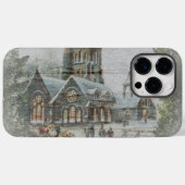 Oude kerstman met kinderen voor een kerk Case-Mate iPhone case (Achterkant (horizontaal))