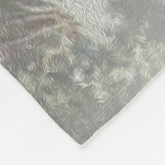 Oude kerstman met kinderen voor een kerk fleece deken (Hoek)