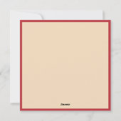 Oude Kerstman met krans Feestdagenkaart (Achterkant)