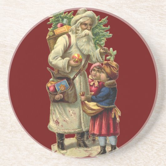 Oude Kerstman Onderzetters (Voorkant)