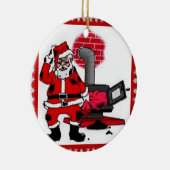 Oude Kerstman & ornament voor een kolenkachel bran (Rechts)