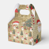 Oude Kerstman Patroon Bedankdoosjes (Achterkant)