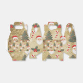 Oude Kerstman Patroon Bedankdoosjes (Uitgevouwen)