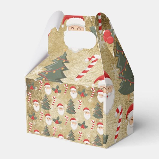 Oude Kerstman Patroon Bedankdoosjes (Voorkant Zijde)