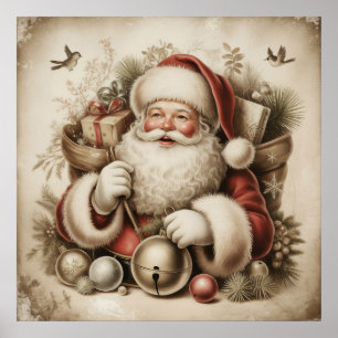 Oude Kerstman Poster