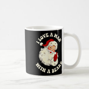 Oude Kerstman Pret Retro Ik Hou van een Man Met ee Koffiemok