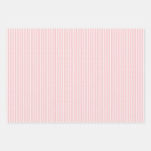 Oude Kerstman & Rendier Roze Streep Inpakpapier Vel (Voorkant 2)