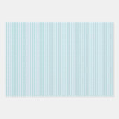 Oude Kerstman & Rendier Turquoise Streep Inpakpapier Vel (Voorkant 2)