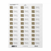 Oude Kerstman Retouradres Etiket (Full Sheet)