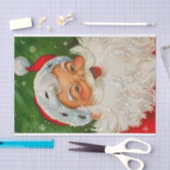 Oude Kerstman Rood Groen Vloeipapier Tissuepapier (Craft)