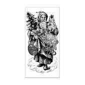 oude kerstman rubberen stempel (Afrduk)