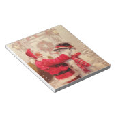 Oude Kerstman Sneeuwman Kerstfeest Notitieblok (Schuin)