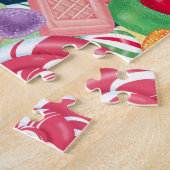 Oude kerstman Snoep Puzzle Legpuzzel (Zijkant)