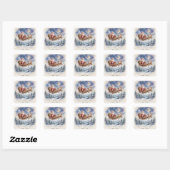 Oude Kerstman Stickers (Vel)