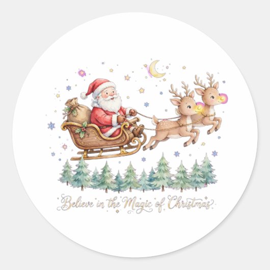 Oude Kerstman Stickers (Voorkant)