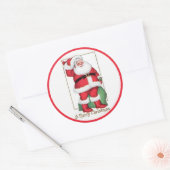 Oude Kerstman Stickers  (Envelop)