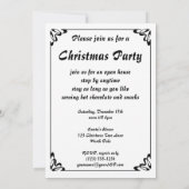 Oude Kerstman Stout Brave Feest Uitnodiging (Achterkant)