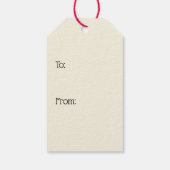 Oude Kerstman straft kind Cadeaulabel (Achterkant)
