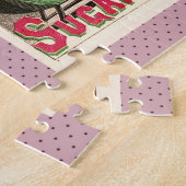 Oude Kerstman Suikerpruimen Reclame Oude Snoeprecl Legpuzzel (Zijkant)