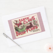 Oude Kerstman Suikerpruimen Reclame Oude Snoeprecl Rechthoekige Sticker (Envelop)