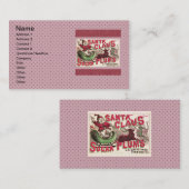 Oude Kerstman Suikerpruimen Reclame Oude Snoeprecl Visitekaartje (Voorkant / Achterkant)