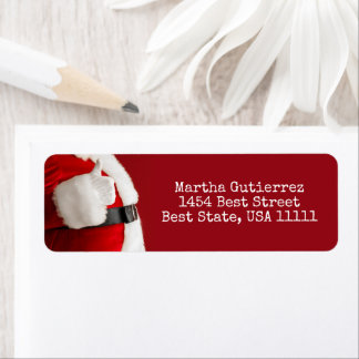 Oude Kerstman Typemachine Kerst Retouradres Etiket