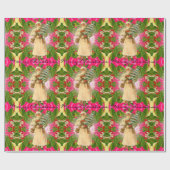 Oude Kerstman uit het verleden Victoriaans Cadeaupapier (Vlak)