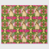 Oude kerstman uit het vorige Victoriaans 30 x 6' Cadeaupapier (Vlak)