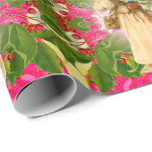 Oude kerstman uit het vorige Victoriaans 30 x 6' Cadeaupapier (Rol Hoek)