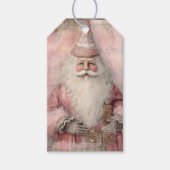 Oude Kerstman Vakantie Cadeaulabel (Voorkant)