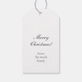 Oude Kerstman Vakantie Cadeaulabel (Achterkant)