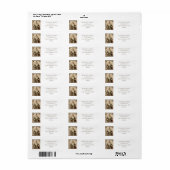 Oude Kerstman Vakantie Retouradres Etiket (Full Sheet)