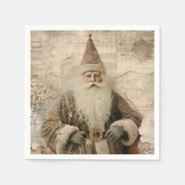 Oude Kerstman Vakantie Servet