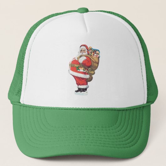 Oude Kerstman, Victoriaanse Kerstmis uitsnede Trucker Pet (Voorkant)