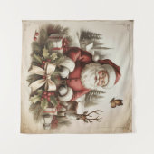 Oude Kerstman Wandtapijt Wandkleed (Voorkant (horizontaal))