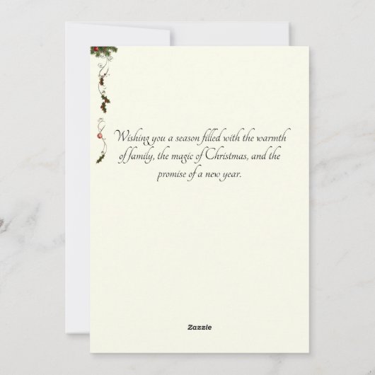 Oude Kerstman Zwart Sinterklaas Met Bril Feestdagenkaart (Achterkant)