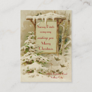 Oude Kerstmis 1902 Visitekaartje