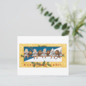 Oude kerstmis, baby's feestdagenkaart (Staand voorkant)