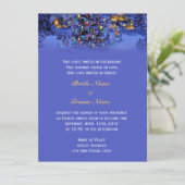 Oude Kerstmis besneeuwde nacht religie bruiloft Kaart (Staand voorkant)