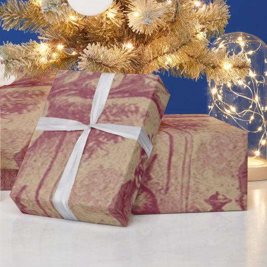 Oude kerstmis cadeaupapier (Feestdagen)