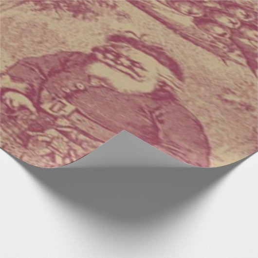 Oude kerstmis cadeaupapier (Hoek)