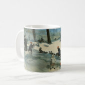 Oude Kerstmis, Central Park in de Winter Glackens Koffiemok (Voorkant links)