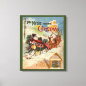 Oude Kerstmis, De Nacht Voor Kerstmis Canvas Afdruk (Voorkant)