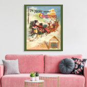 Oude Kerstmis, De Nacht Voor Kerstmis Canvas Afdruk (Insitu (Woonkamer))