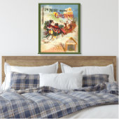 Oude Kerstmis, De Nacht Voor Kerstmis Canvas Afdruk (Insitu (Slaapkamer))